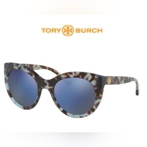 Tory Burch TY7115 Round Cat Eye Sunglasses with Case and Cleaner Cloth Bag